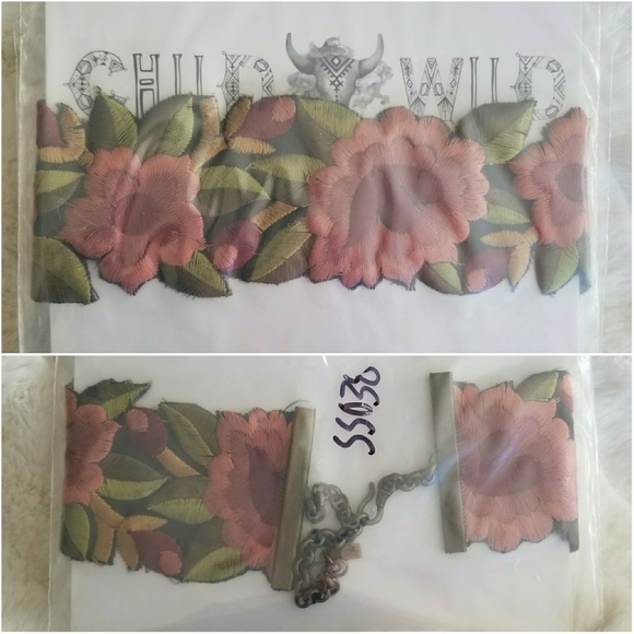 CHILD OF WILD // ltd ed floral cut out patch style choker LAST ONE! - Picture 12 of 14